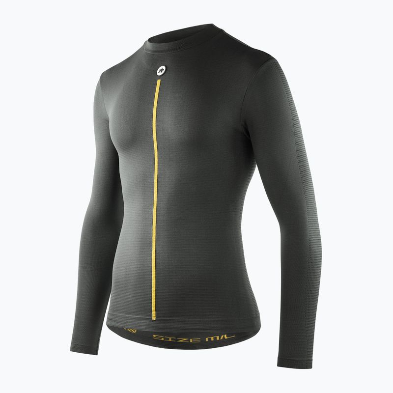 ASSOS Spring Fall Skin Layer P1 Radfahren Longsleeve anthrazit grau 4