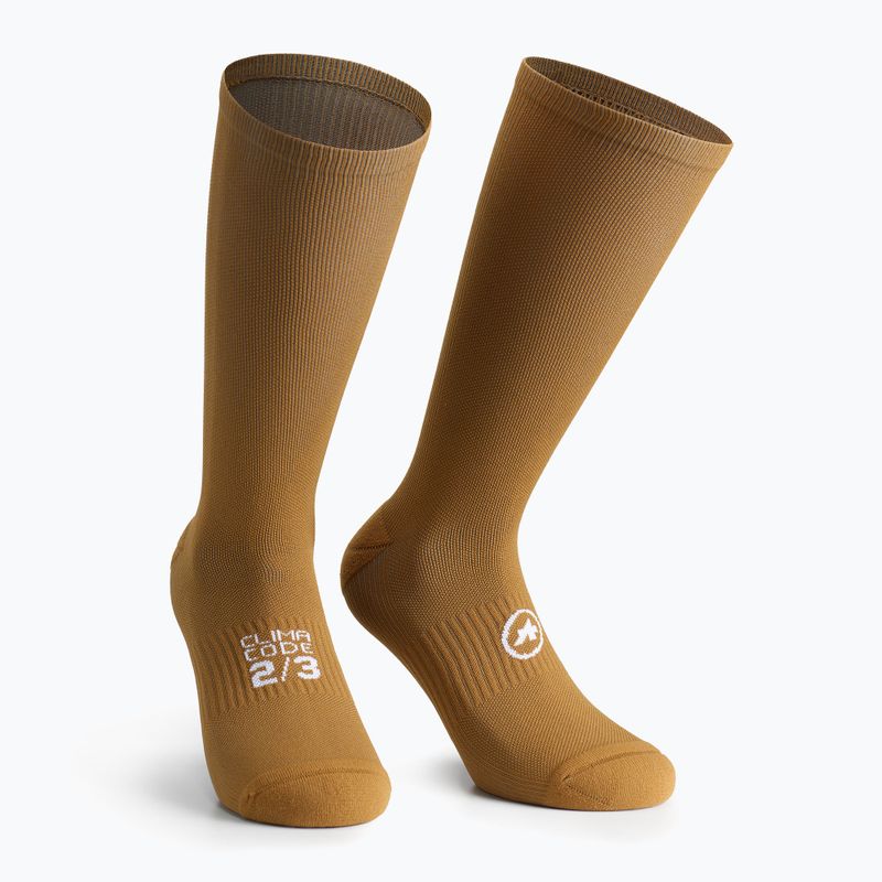 ASSOS Frühling Fall Unisea Bronze Asche Fahrradsocken