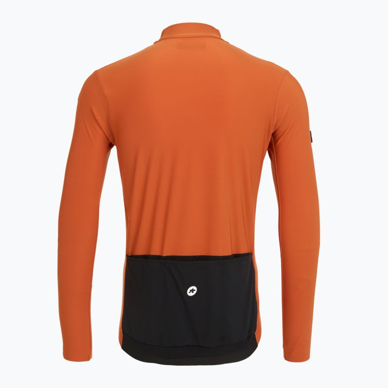 Herren ASSOS Mille GT Spring Fall C2 rostbraunes Fahrrad-Sweatshirt 2