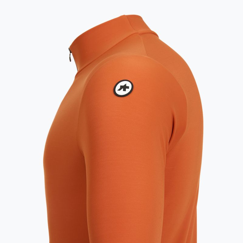 Herren ASSOS Mille GT Spring Fall C2 rostbraunes Fahrrad-Sweatshirt 4