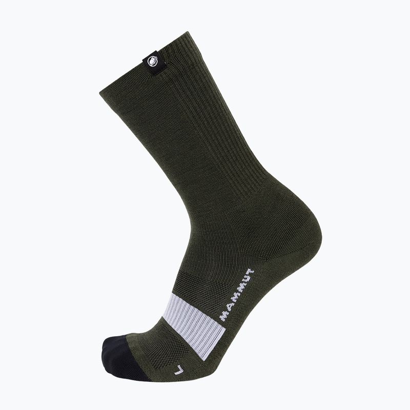 Socken Mammut All Mountain Targeted Cushion Merino Crew dark marsh/white