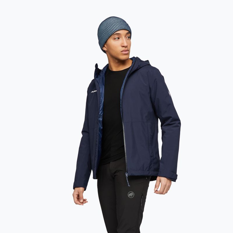 Herren-Regenjacke Mammut Linard HS Thermo Hooded Jacket Men marine 4
