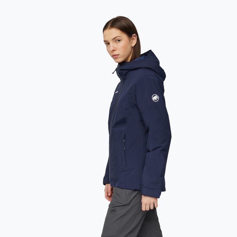 Damen-Regenjacke Mammut Linard HS Thermo Hooded Jacket Women marine 3