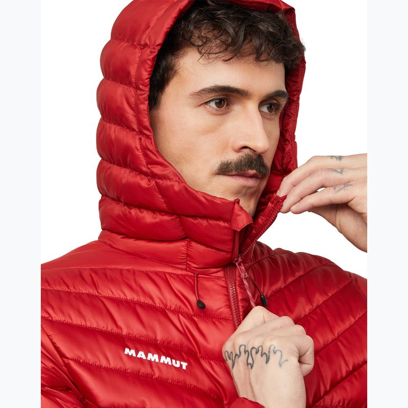 Gefütterte Herrenjacke Mammut Albula IN Hooded Jacket Men dark mammut red 5