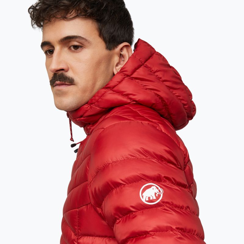 Gefütterte Herrenjacke Mammut Albula IN Hooded Jacket Men dark mammut red 6