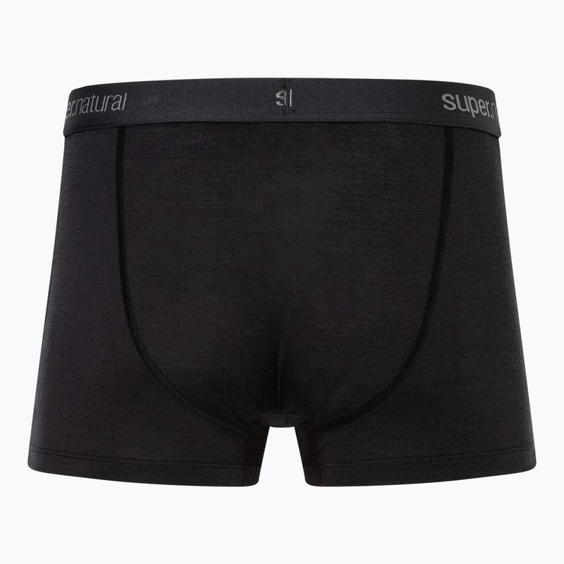 Herren Thermo-Boxershorts super.natural Tundra 175 2er-Pack jet black/jet black 2