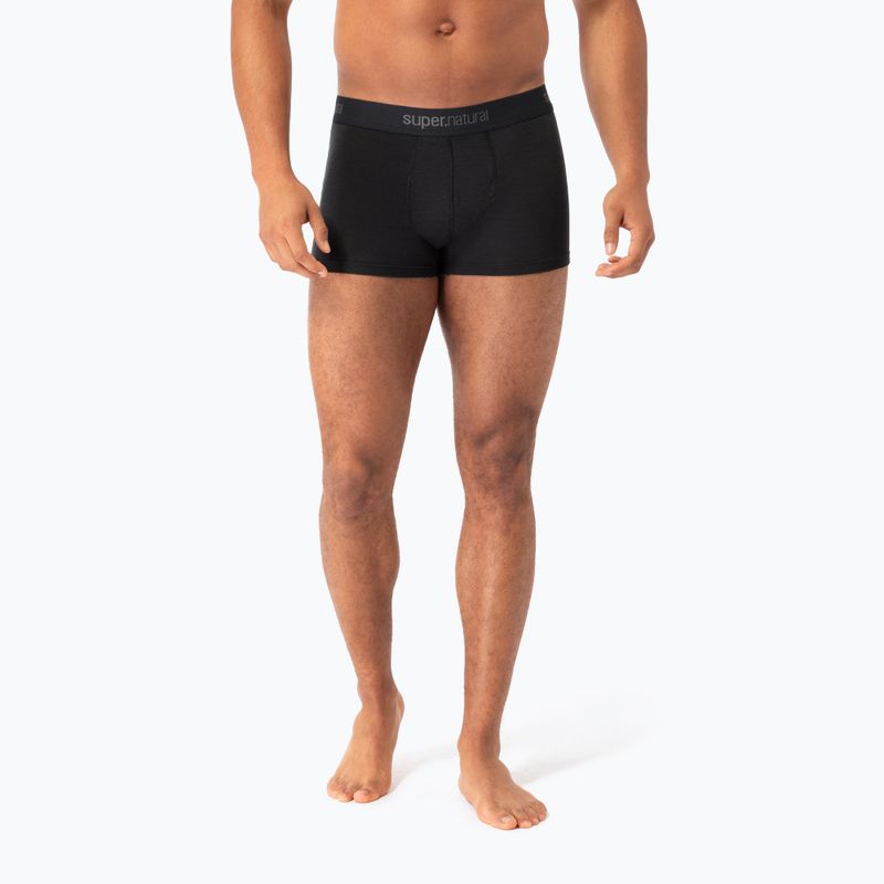 Herren Thermo-Boxershorts super.natural Tundra 175 2er-Pack jet black/jet black 3