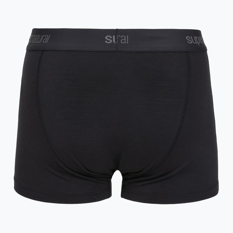 Herren Thermo-Boxershorts super.natural Tundra 175 2er-Pack jet black/jet black 3