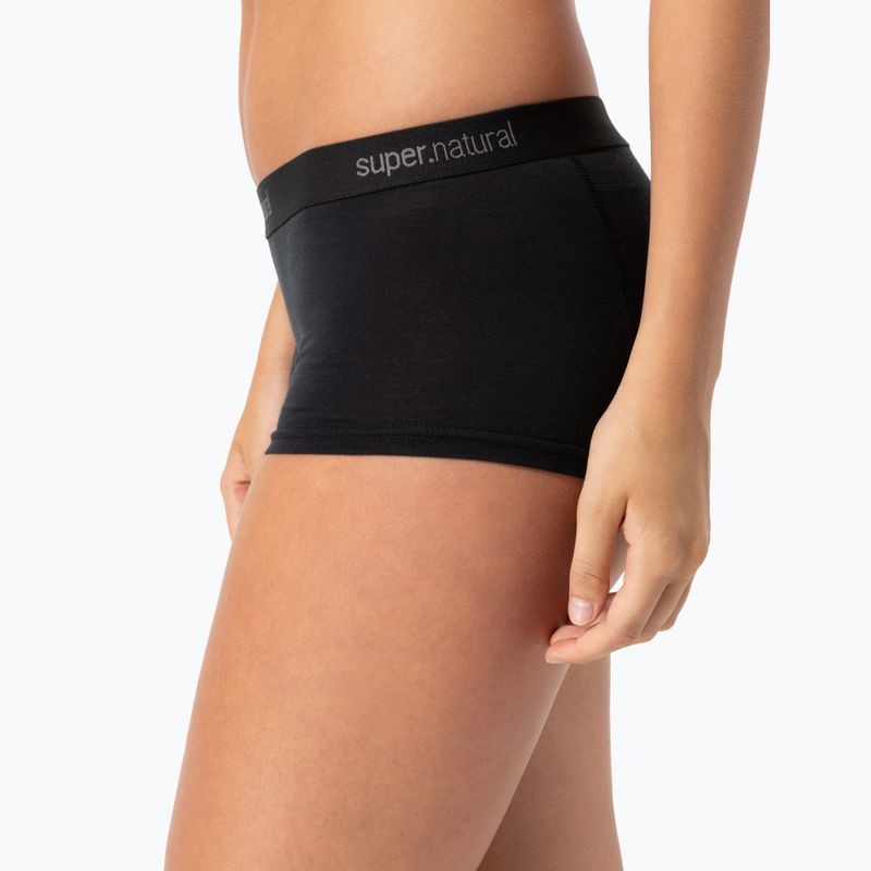 Damen Thermo-Boxershorts super.natural Tundra 175 Boyfriend Hipster jet black 6