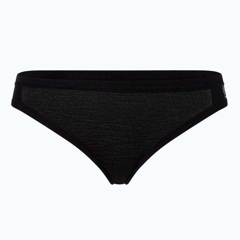 Damen Thermounterwäsche Slip super.natural Tundra 175 Thong jet black