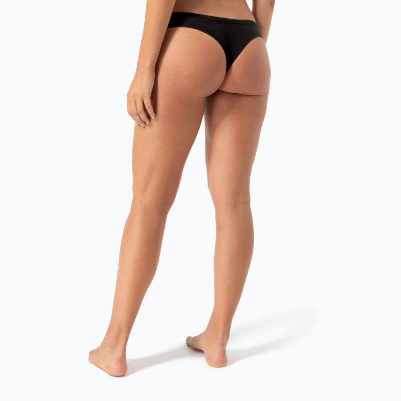 Damen Thermounterwäsche Slip super.natural Tundra 175 Thong jet black 5