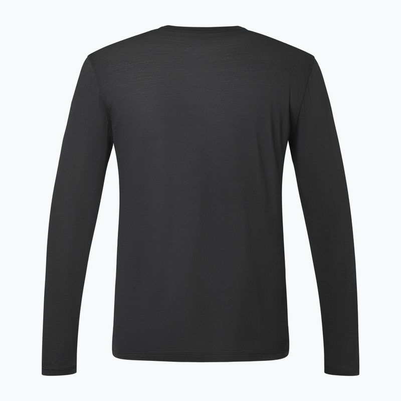 Herren Longsleeve super.natural Almost Done jet black/various 3