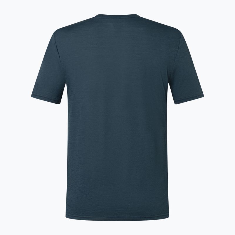 Herren-T-Shirt super.natural Sailor Tee blueberry/jet black/high risk red 4