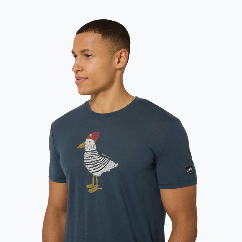Herren-Shirt super.natural Johnny blueberry/various 3