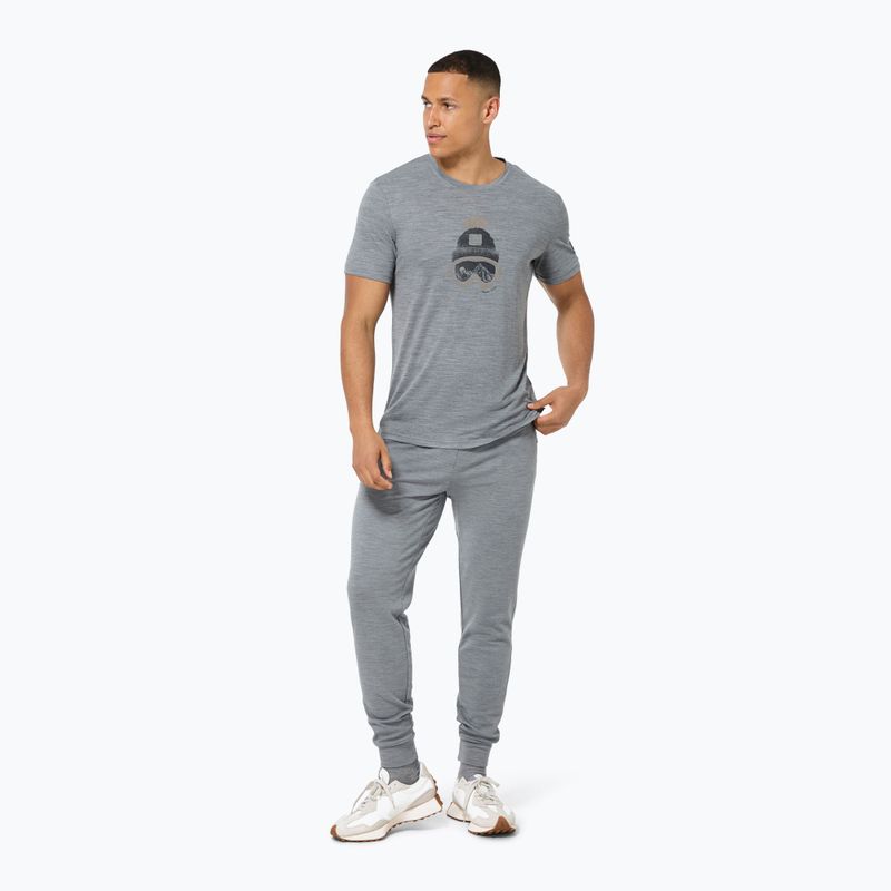 Herren-T-Shirt super.natural Gogeanie Tee cashmere grey mel/dark shadow mel/vintage khaki mel 2