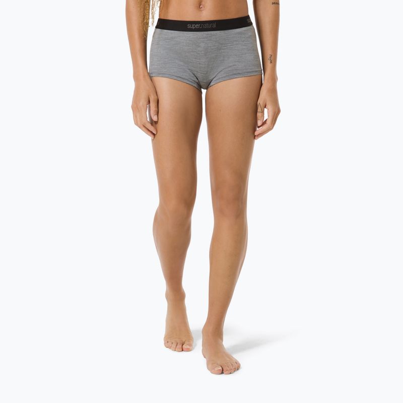 Damen Thermo-Boxershorts super.natural Tundra 175 Boyfriend Hipster cashmere grey melange 3