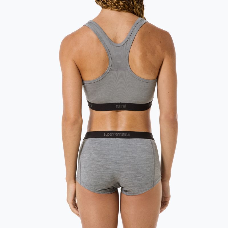 Damen Thermo-Boxershorts super.natural Tundra 175 Hipser 2er Pack cashmere grey melange/cashmere grey melange 4
