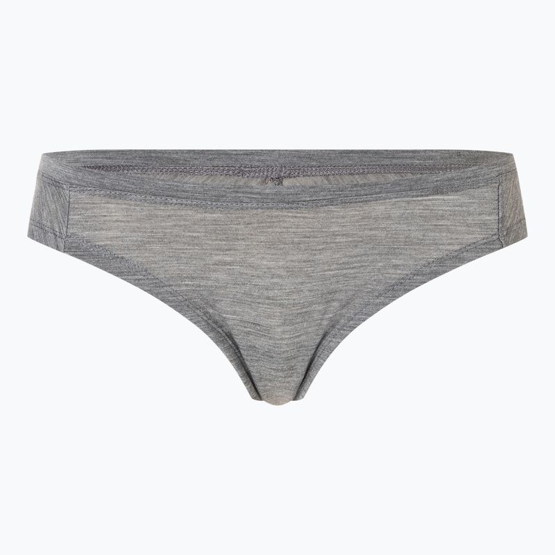 Damen Thermounterwäsche Slip super.natural Tundra 175 Thong Kaschmir Grau Melange