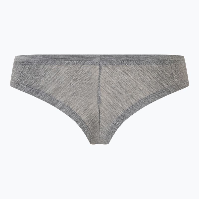 Damen Thermounterwäsche Slip super.natural Tundra 175 Thong Kaschmir Grau Melange 2