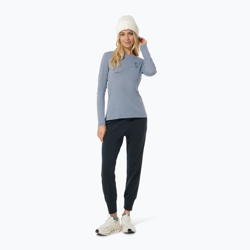 Damen-Longsleeve super.natural Bergglück flint stone/blueberry 2
