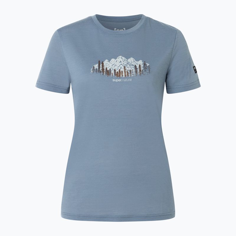 Damen-T-Shirt super.natural Woods Tee flint stone/white stone/copper 4
