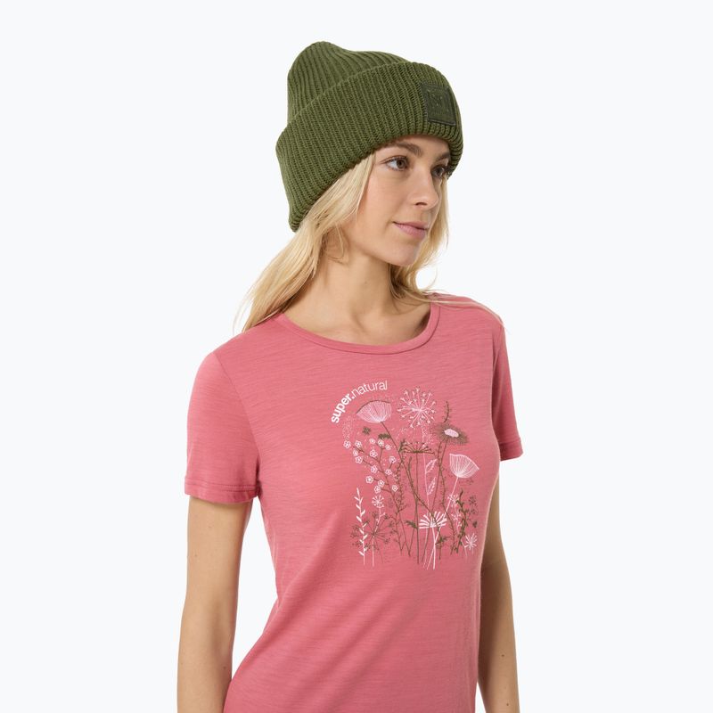 Damen-T-Shirt super.natural Rock Flowers Tee mauvewood/various 3