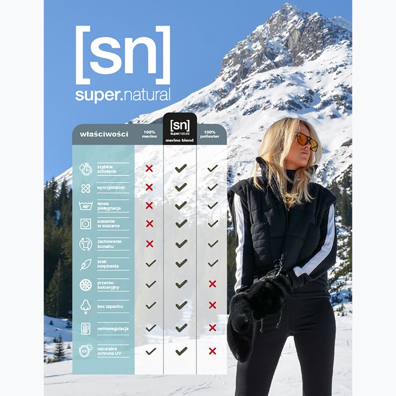 Damen-T-Shirt super.natural Flower Boots Tee ocean blue/feather grey 5