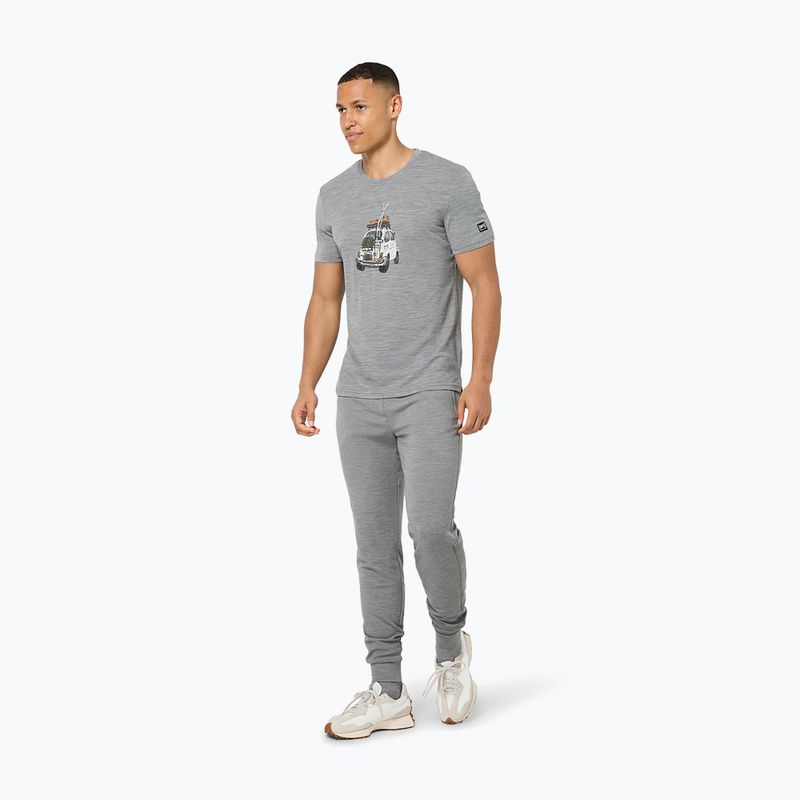 Herren-Shirt super.natural Carski cashmere grey melange/various 2