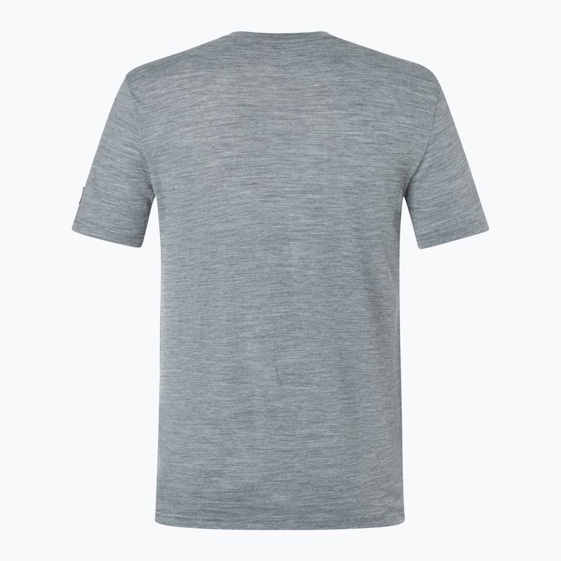 Herren T-Shirt super.natural Sailor Tee cashmere grey mel/jet black /high risk red 5