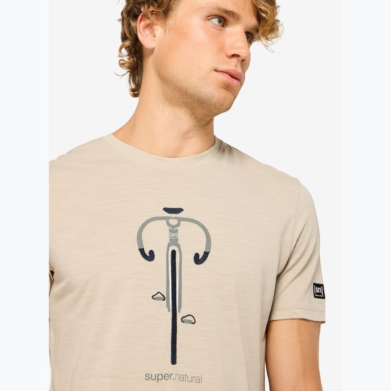 Herren-Shirt super.natural Vintage Bike white pepper/eucalyptus/blueberry 3