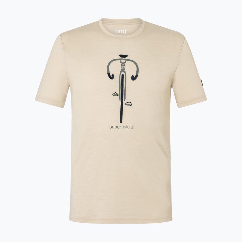 Herren-Shirt super.natural Vintage Bike white pepper/eucalyptus/blueberry 4