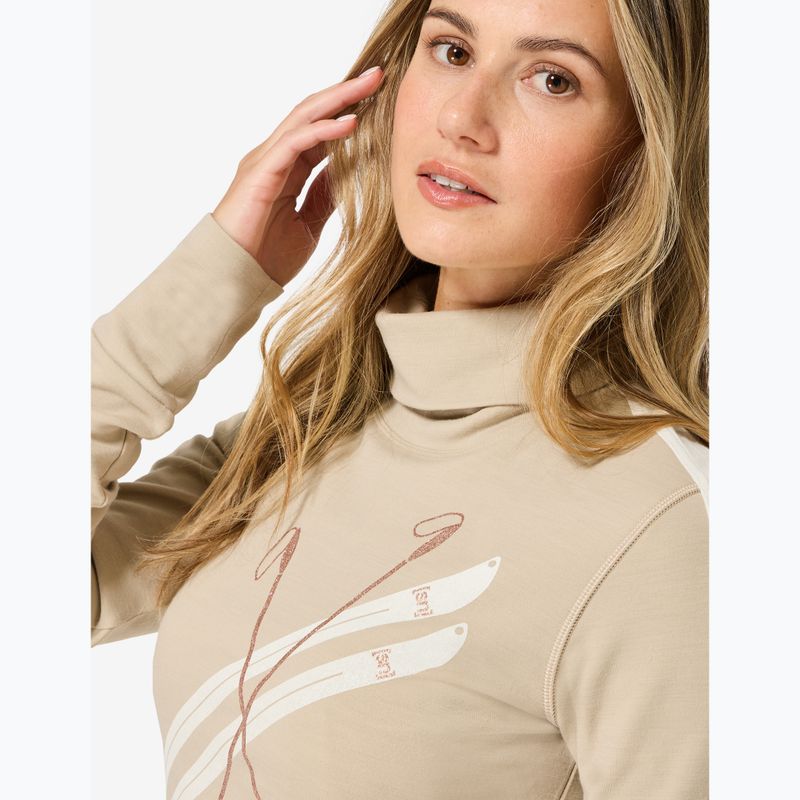 Damenpullover Super.Natural KryTeeede Ski Roll Neck pepper/white/mountain trail gl/white 3