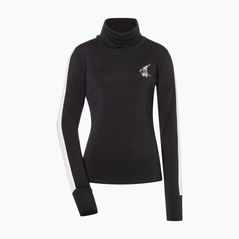 Damenpullover super.natural Bunny Roll Neck jet black/f.white/various/eucalyptus gl 4