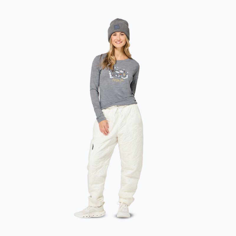 Damen-Longsleeve super.natural Apres Ski cashmere grey melange/various 2