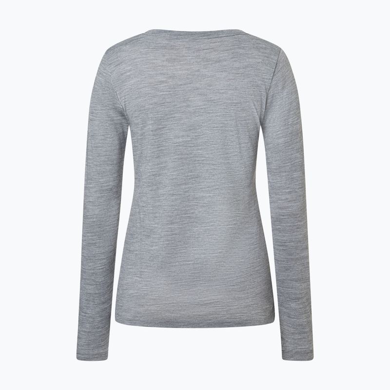 Damen-Longsleeve super.natural Apres Ski cashmere grey melange/various 6