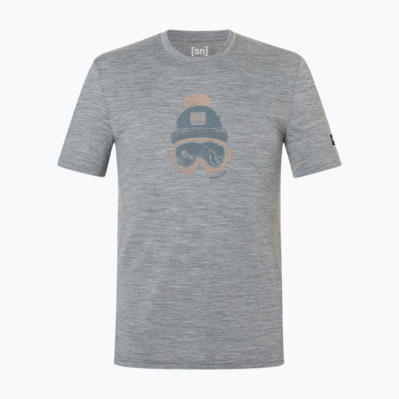 Herren-Shirt super.natural Gogeanie cashmere grey melange/various 4