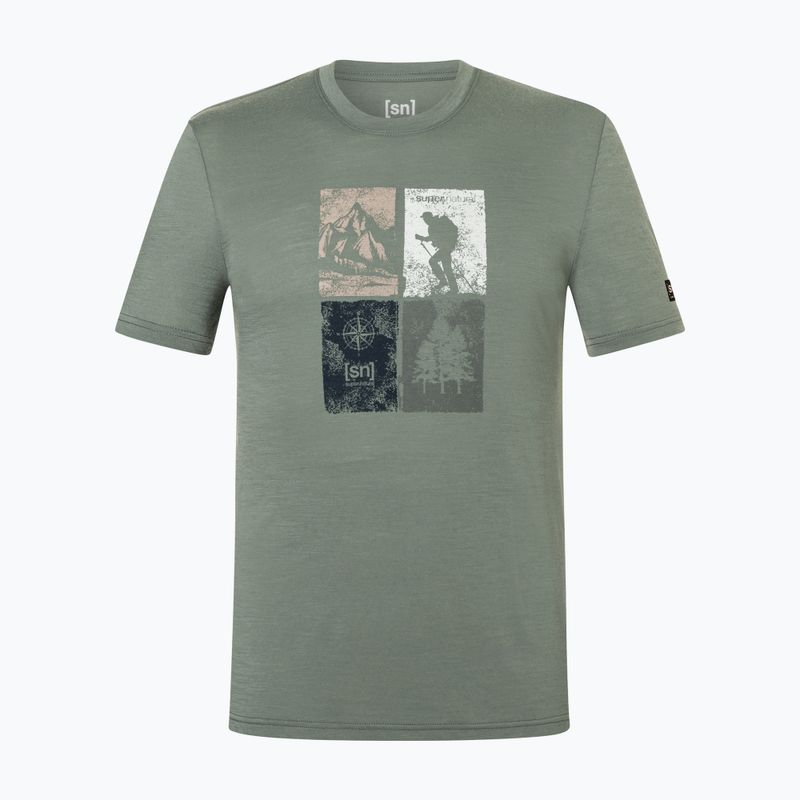 Herren-Shirt Super.Natural Go Hiking Tee eucalyptus/various 4