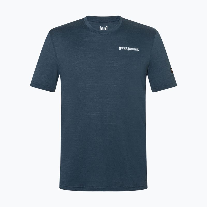 Herren-Shirt super.natural Peak Lovers blueberry/vapor grey 5