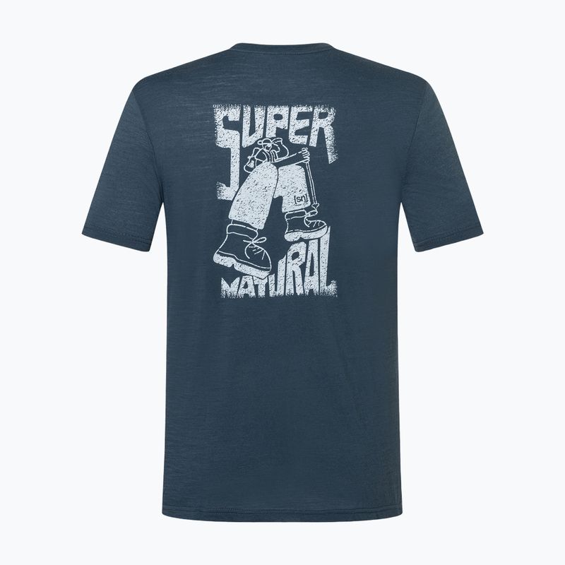 Herren-Shirt super.natural Peak Lovers blueberry/vapor grey 6