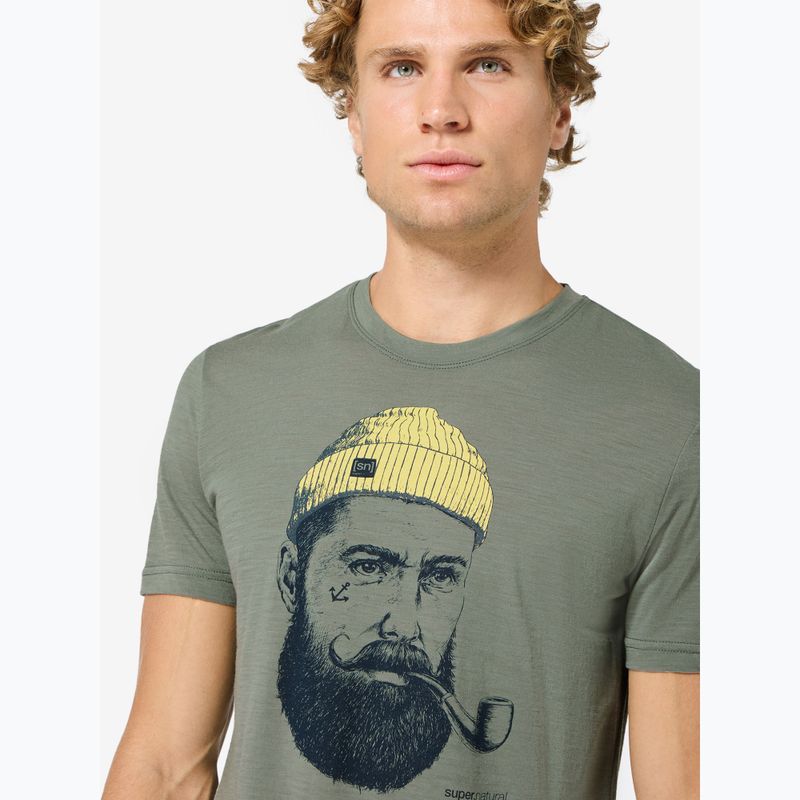 Herren-Shirt Super.Natural Sailor Tee eucalyptus/blueberry/aspen gold 3