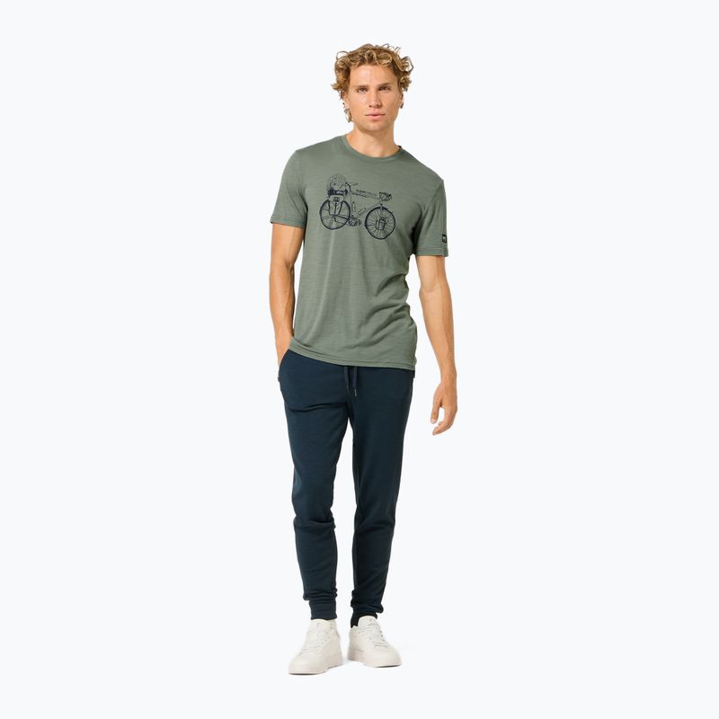 Herren-Shirt Super.Natural Wander Wheel Tee eucalyptus/blueberry 2