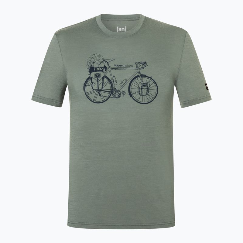 Herren-Shirt Super.Natural Wander Wheel Tee eucalyptus/blueberry 4