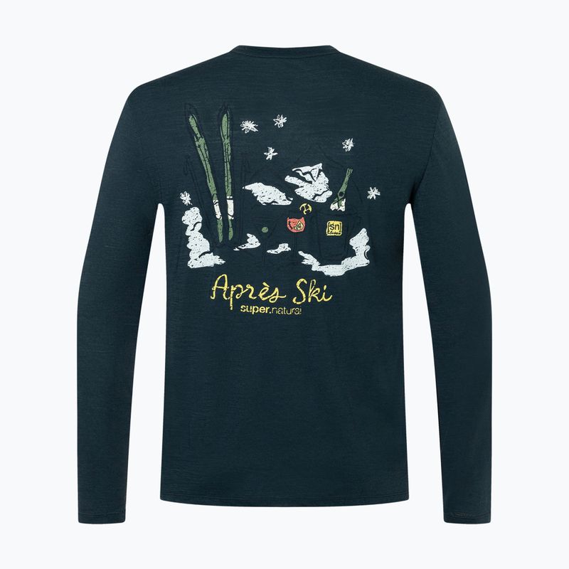 Longsleeve Herren super.natural Apres Ski blueberry/various 6