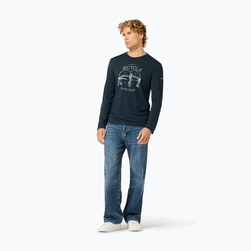 Longsleeve Herren super.natural Bike Enthusiast blueberry/various 2