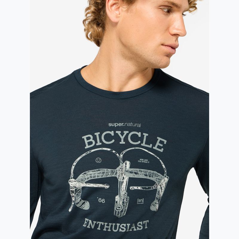Longsleeve Herren super.natural Bike Enthusiast blueberry/various 3
