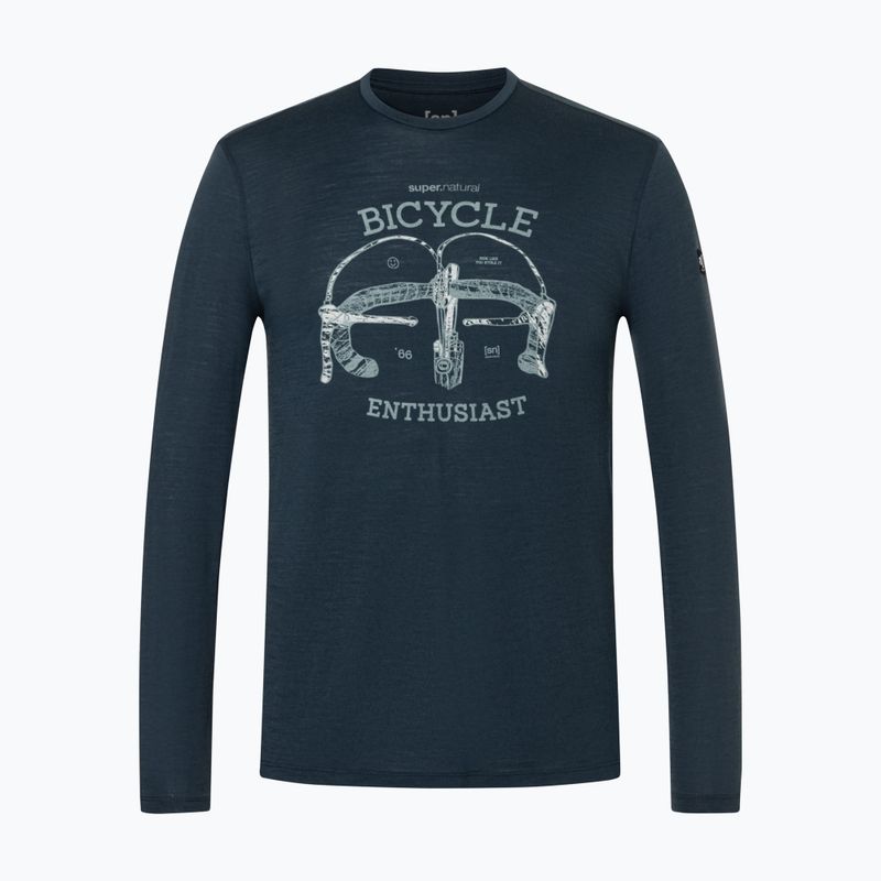 Longsleeve Herren super.natural Bike Enthusiast blueberry/various 4