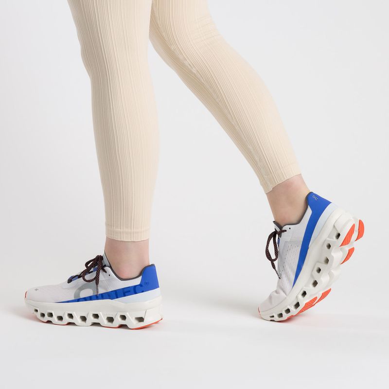 Damen Laufschuhe On Cloudmonster weiß und blau 6198648 3