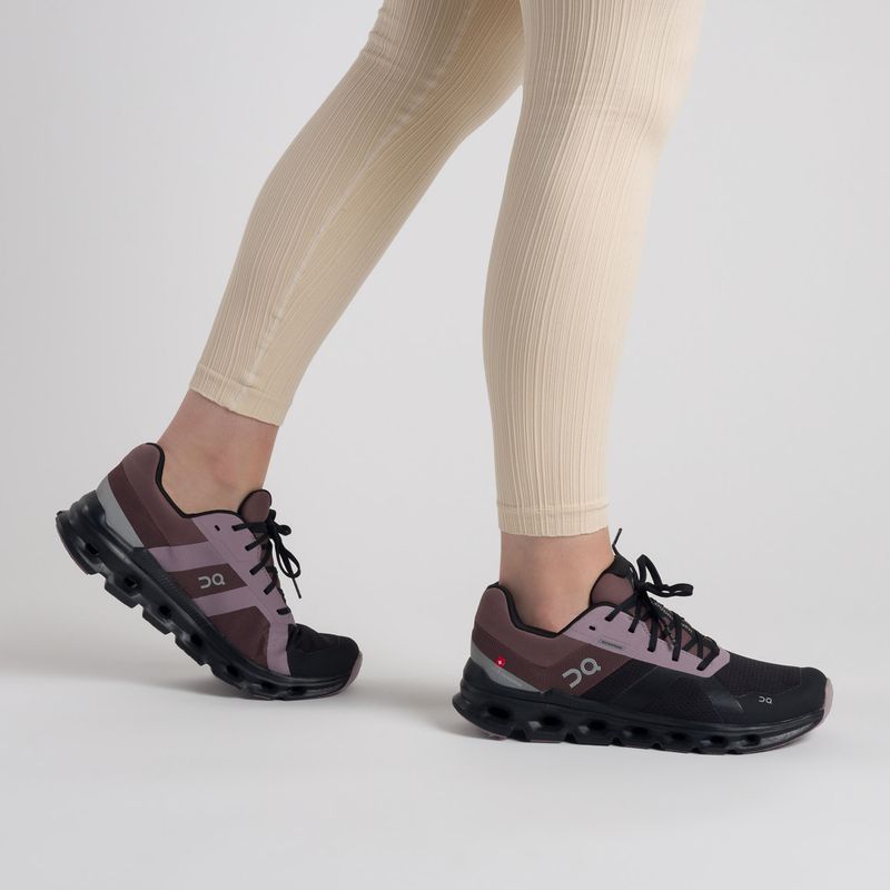 Damen Laufschuhe On Cloudrunner Waterproof schwarz-braun 5298636 2