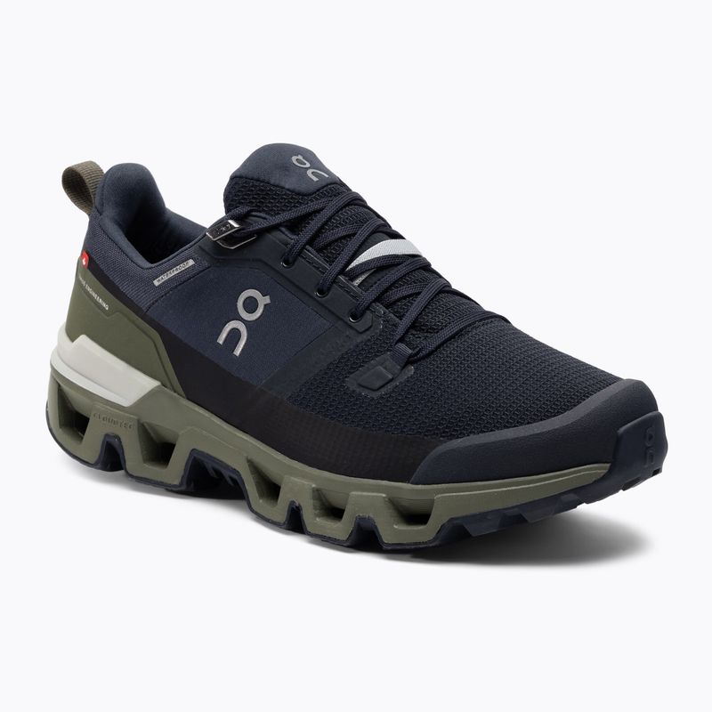Herren-Trekkingstiefel On Cloudwander Wasserdicht schwarz 7398604