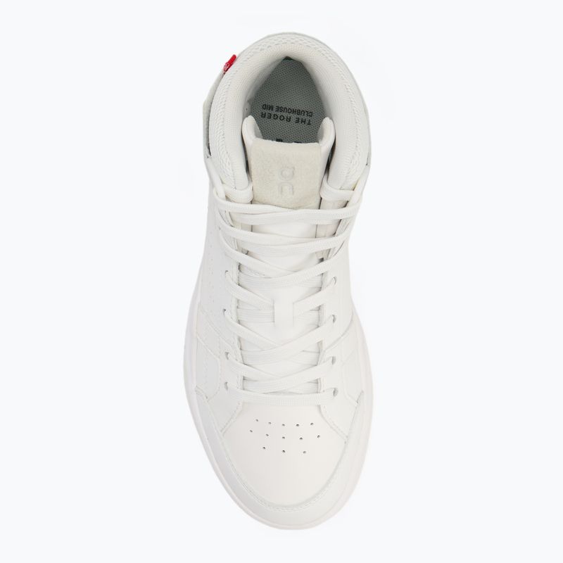 Schuhe Damen On Running The Roger Clubhouse Mid allwhite 5